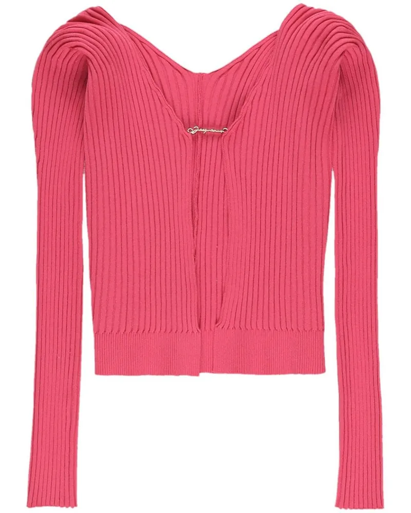 Jacquemus La Maille Pralù Cardigan - Rosa Rosa