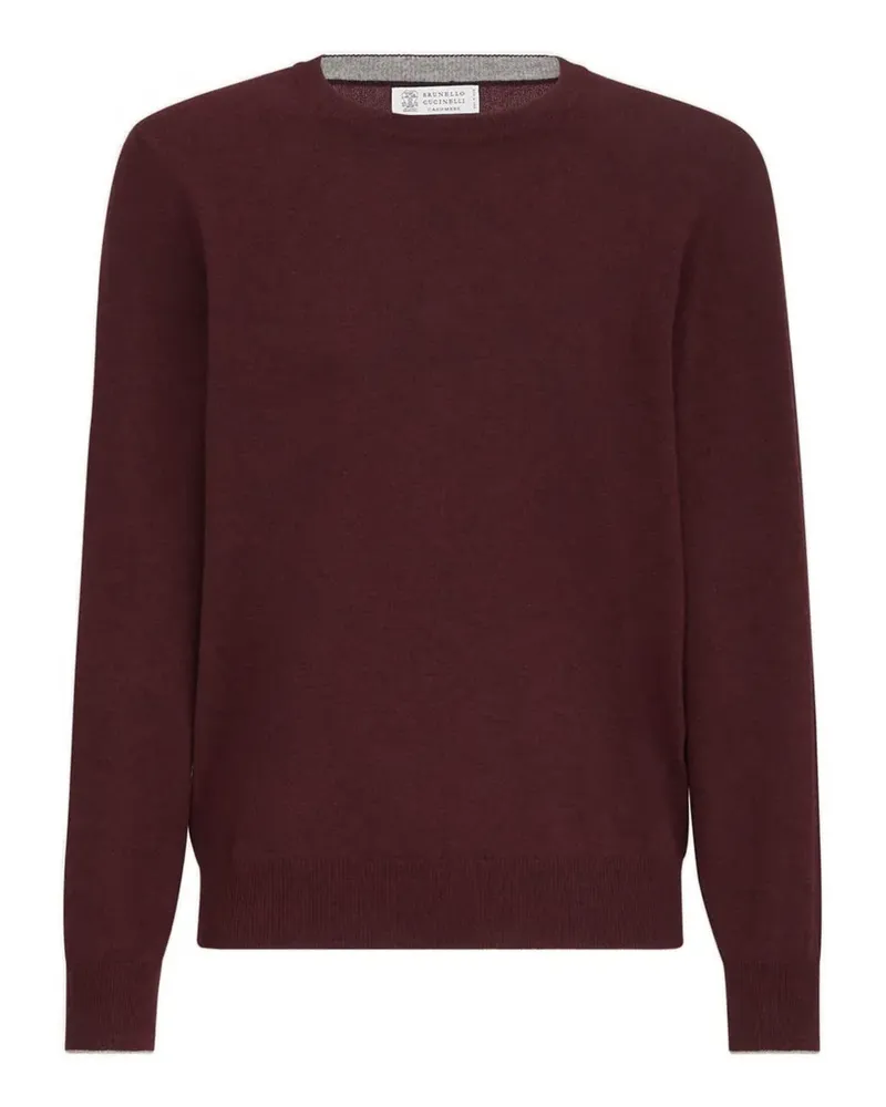 Brunello Cucinelli Klassischer Kaschmirpullover - Rot Rot