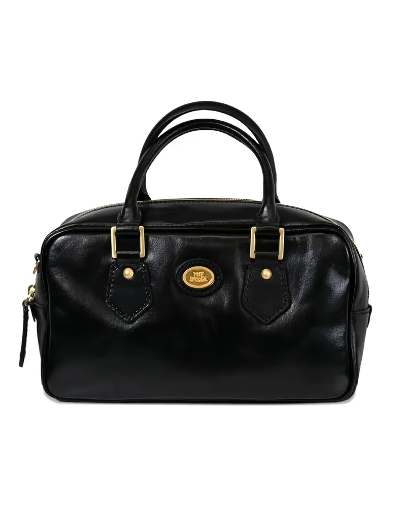 The Bridge logo-plaque tote bag - Schwarz Schwarz