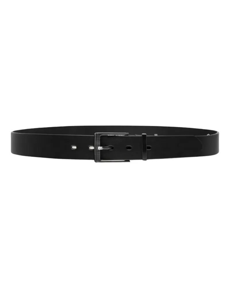 LES DEUX metal-buckle belt - Schwarz Schwarz