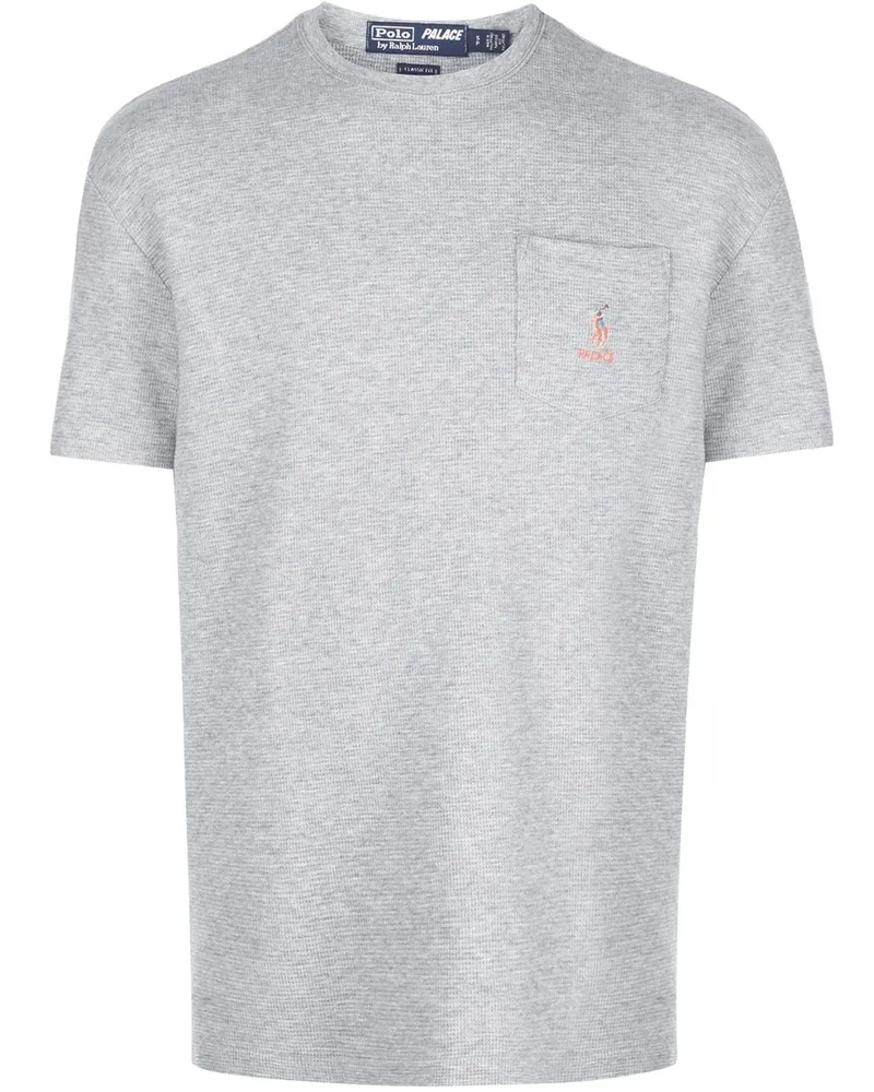 PALACE Poloshirt mit Logo - Grau Grau