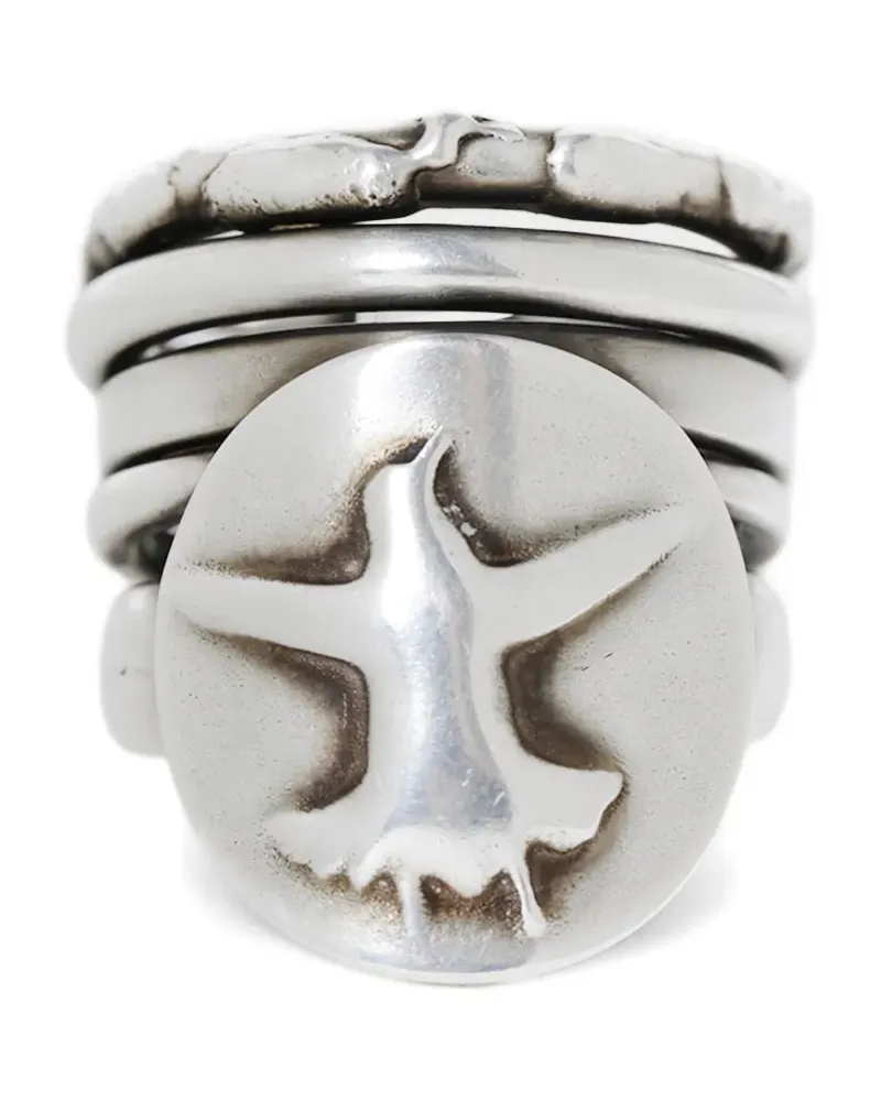 Ann Demeulemeester Mossa Flying Bird Ring - Silber Silber
