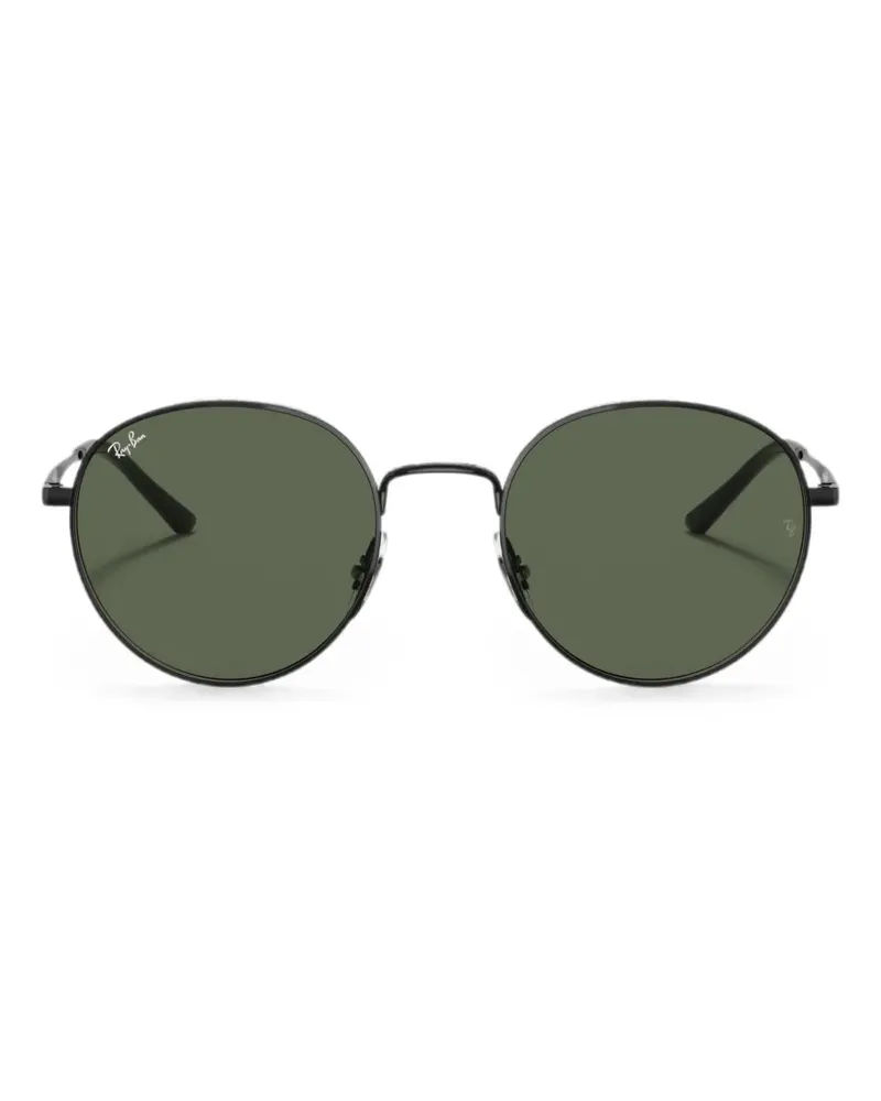 Ray Ban Sonnenbrille mit rundem Gestell - Schwarz Schwarz