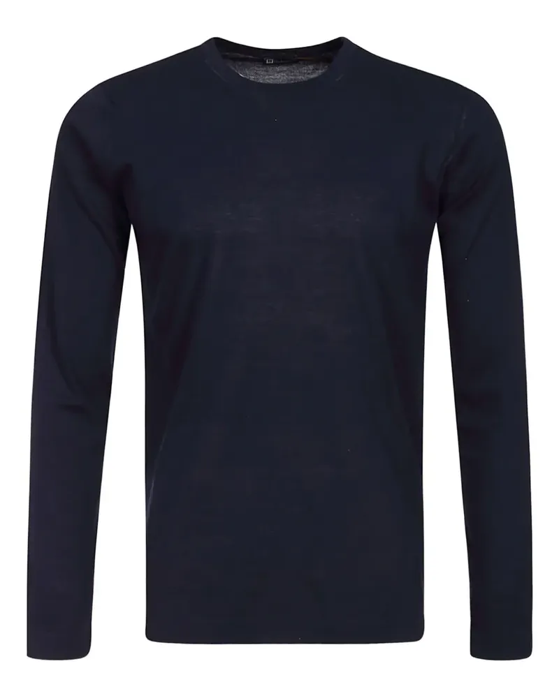 Alpha Industries Langarmshirt aus Baumwolle - Blau Blau