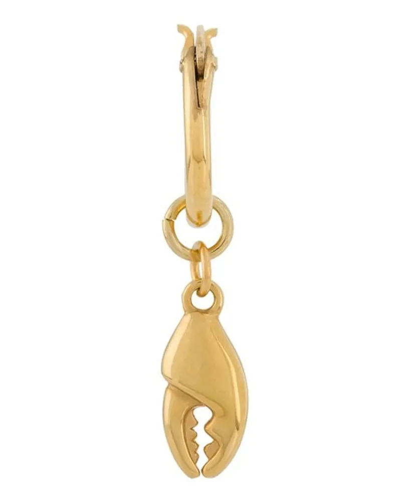 True Rocks Ohrring mit Krabbenschere - Gold Gold