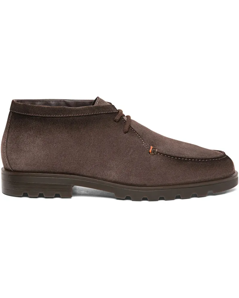 Santoni Desert lace-up fastening boot - Braun Braun