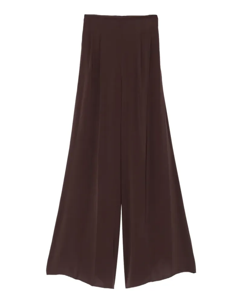 Max Mara Eabilita Palazzohose mit Falten - Braun Braun