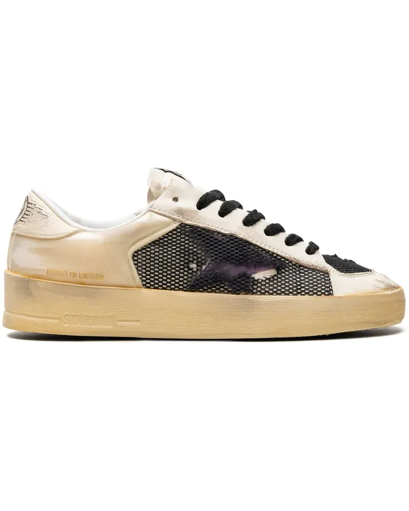 Golden Goose Stardan Ecru/Purple/Black Sneakers - Nude Nude