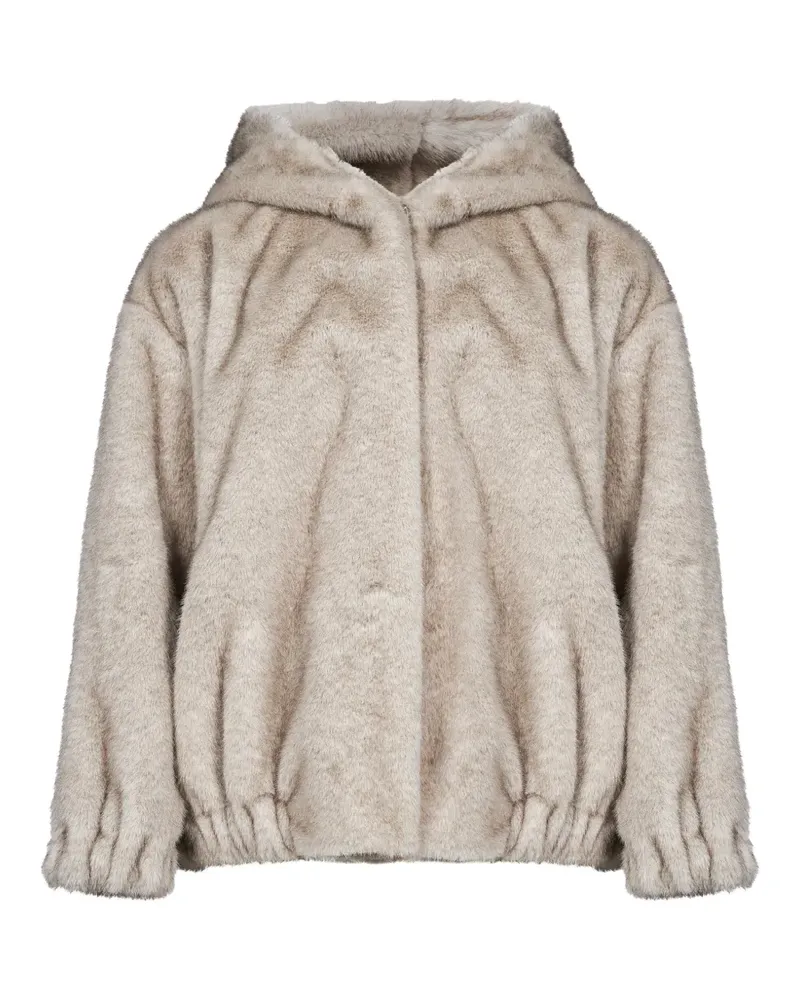 Antonelli Firenze faux-fur hooded jacket - Grau Grau