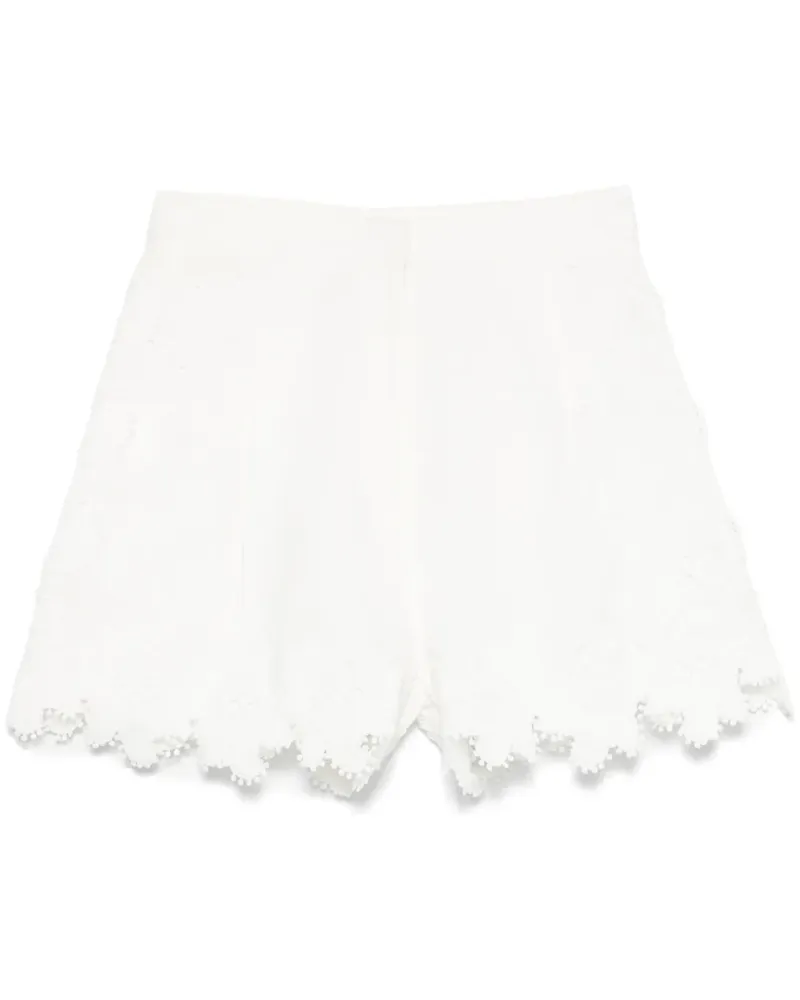 Maje Guipure Shorts mit Spitzendetail - Weiß Weiß