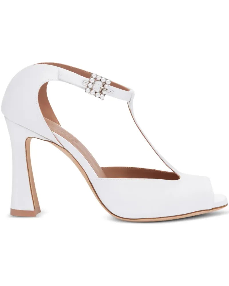 Malone Souliers Sandalen mit Perlenverzierung, 90mm - Weiß Weiß