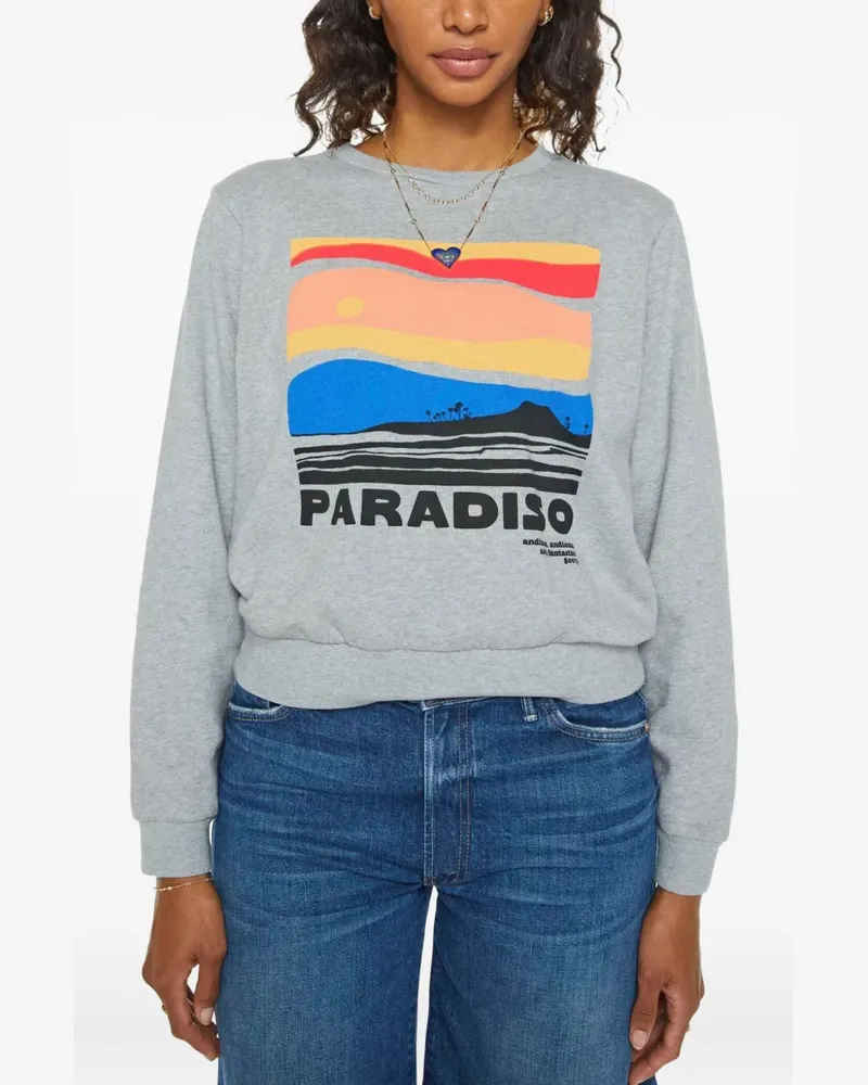 Mother Sweatshirt mit grafischem Print - Grau Grau