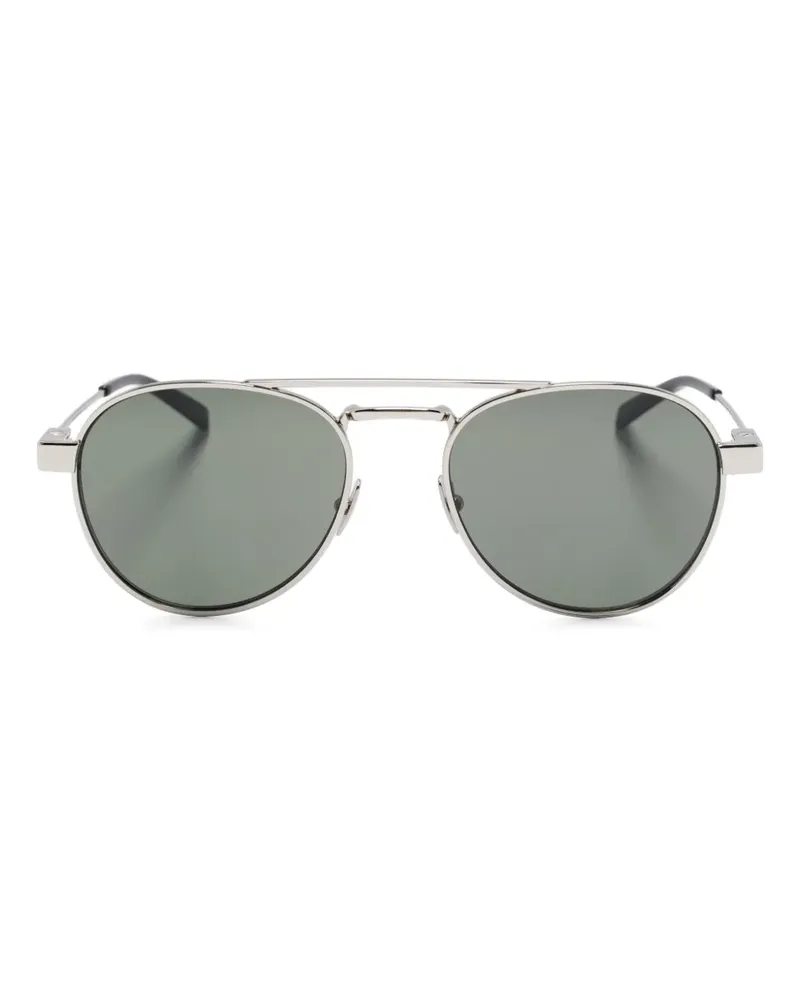 Saint Laurent Sonnenbrille mit rundem Gestell - Silber Silber
