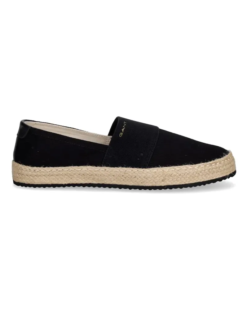 Gant elasticated-strap braided espadrilles - Schwarz Schwarz