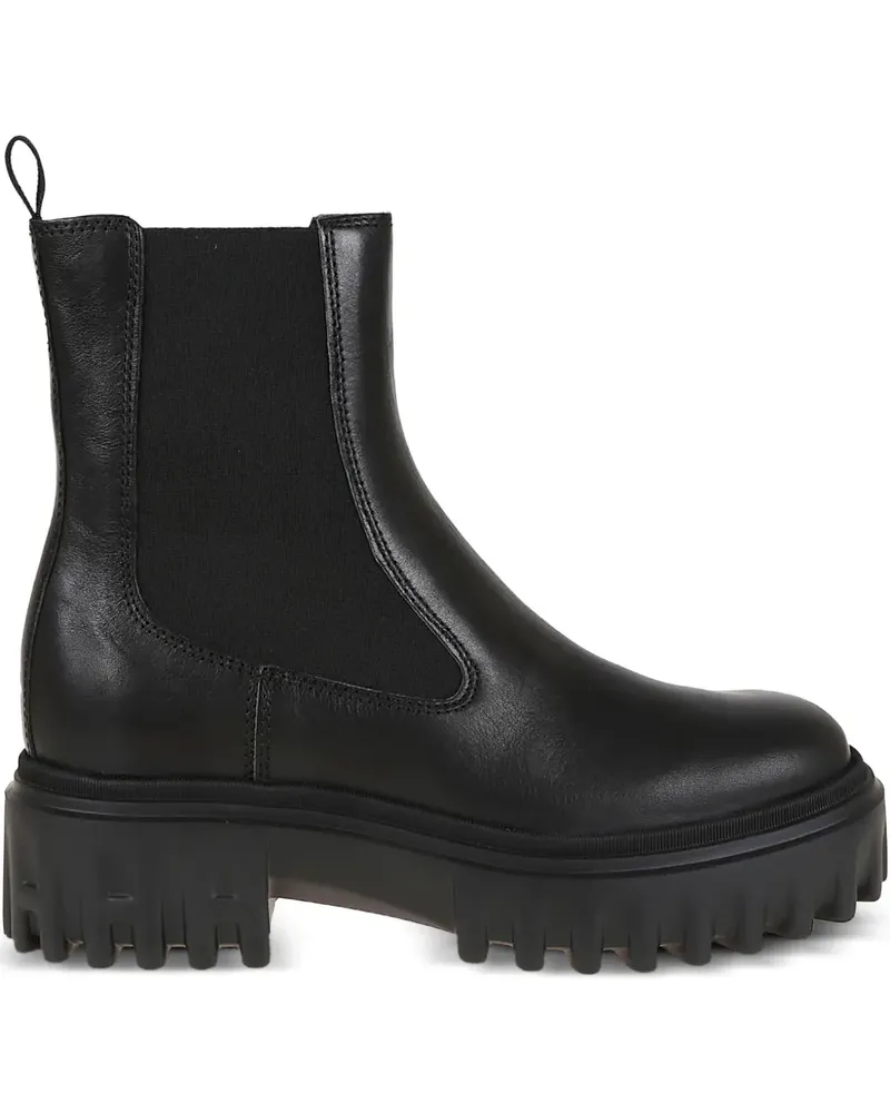 Hogan Chelsea-Boots mit Plateau - Schwarz Schwarz