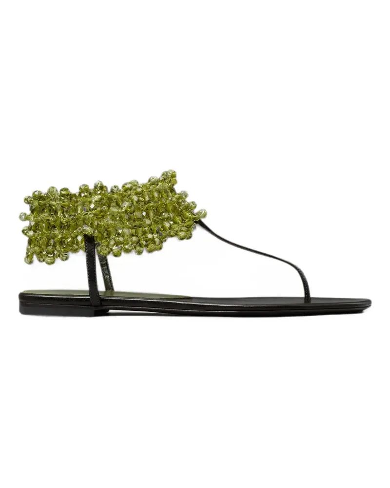 Tory Burch beaded flat sandals - Grün Grün