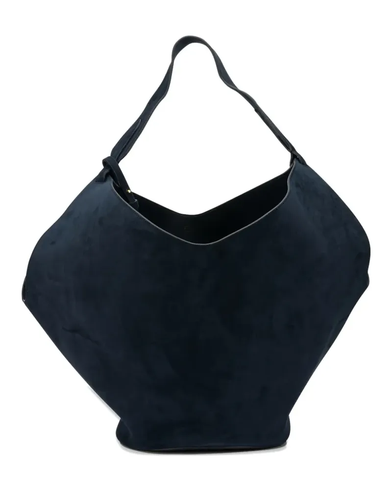KHAITE suede shoulder bag - Blau Blau