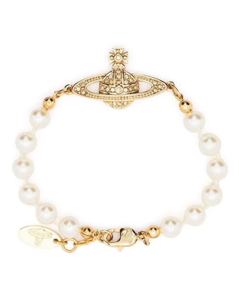 Vivienne Westwood Mini Bas Relief Armband - Weiß Weiß