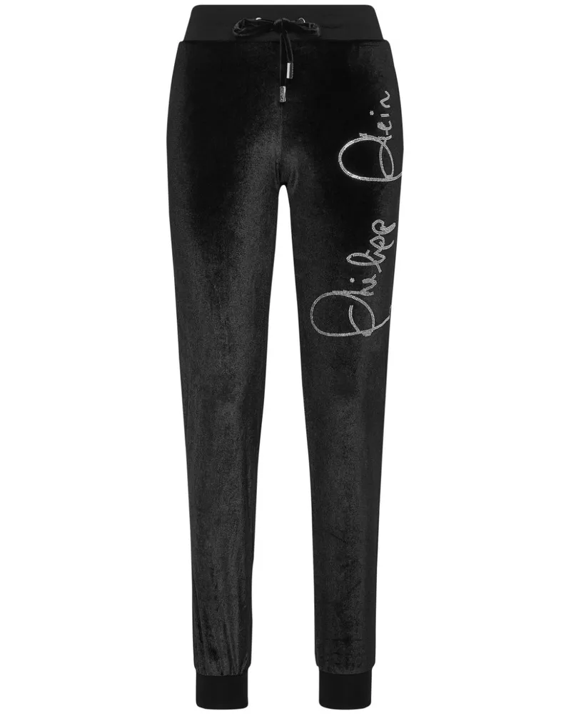 Philipp Plein Crystal Signature Hose - Schwarz Schwarz