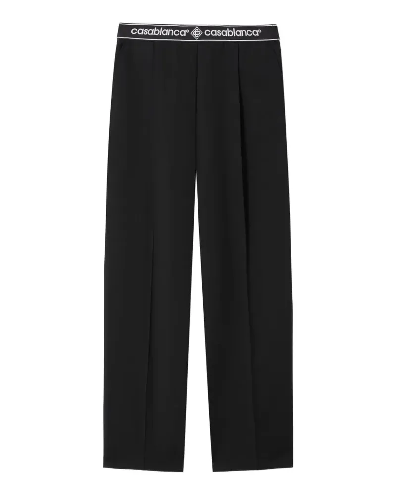 Casablanca Paris Hose mit Logo-Bund - Schwarz Schwarz