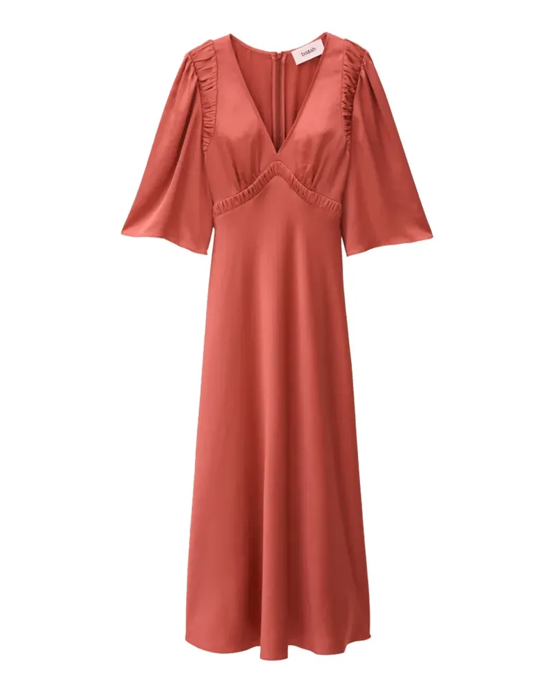 ba&sh Charlotte Kleid mit V-Ausschnitt - Rosa Rosa