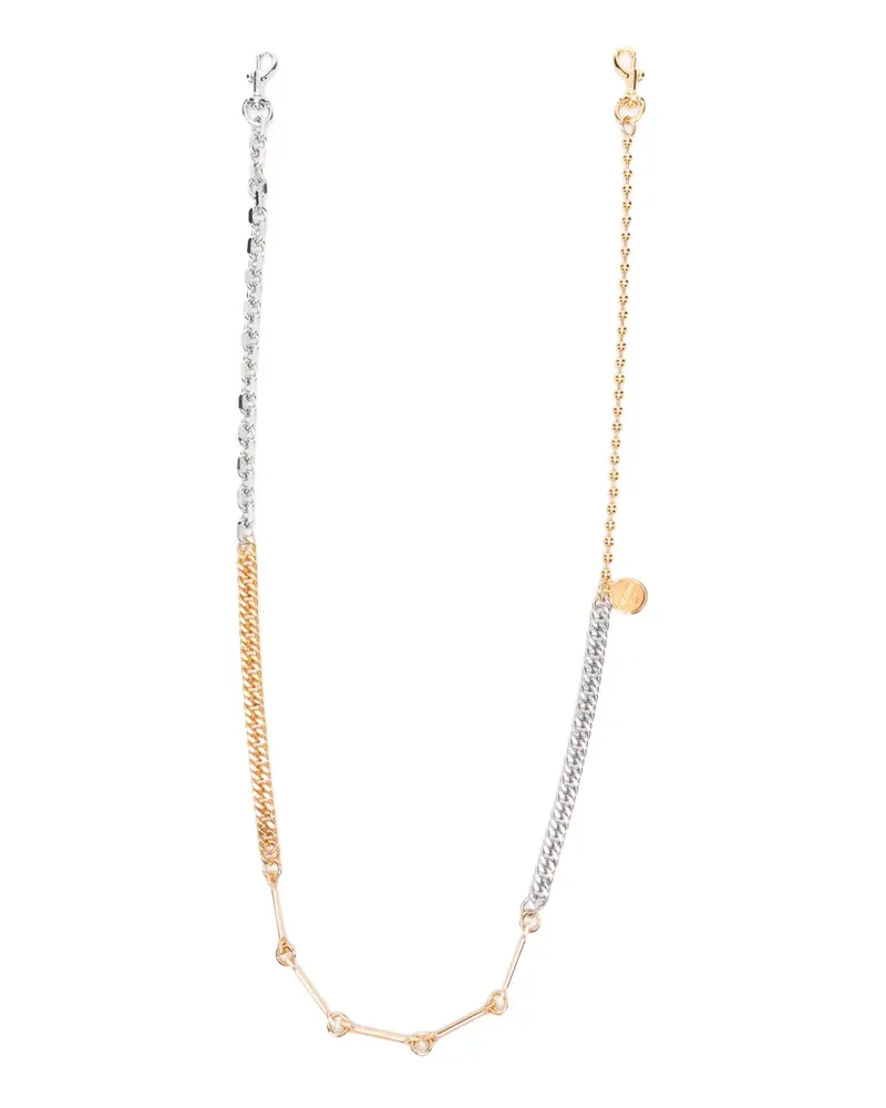 Moschino Umhängetasche mit Karabinerverschluss - Gold Gold