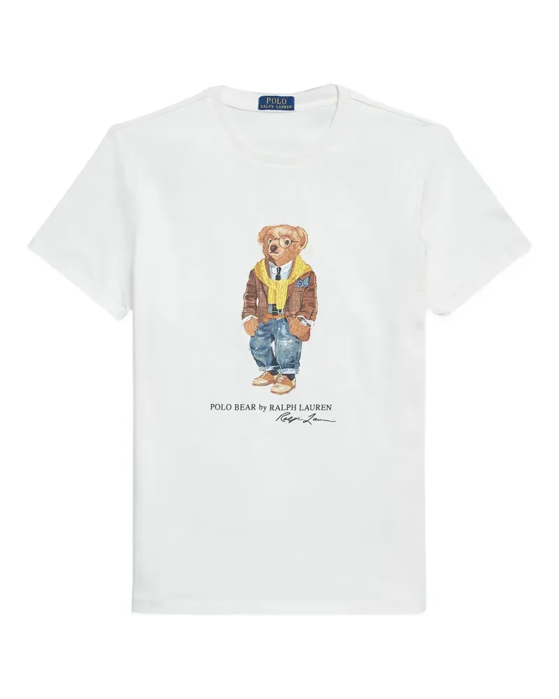 Ralph Lauren T-Shirt mit Polo Bear-Print - Weiß Weiß