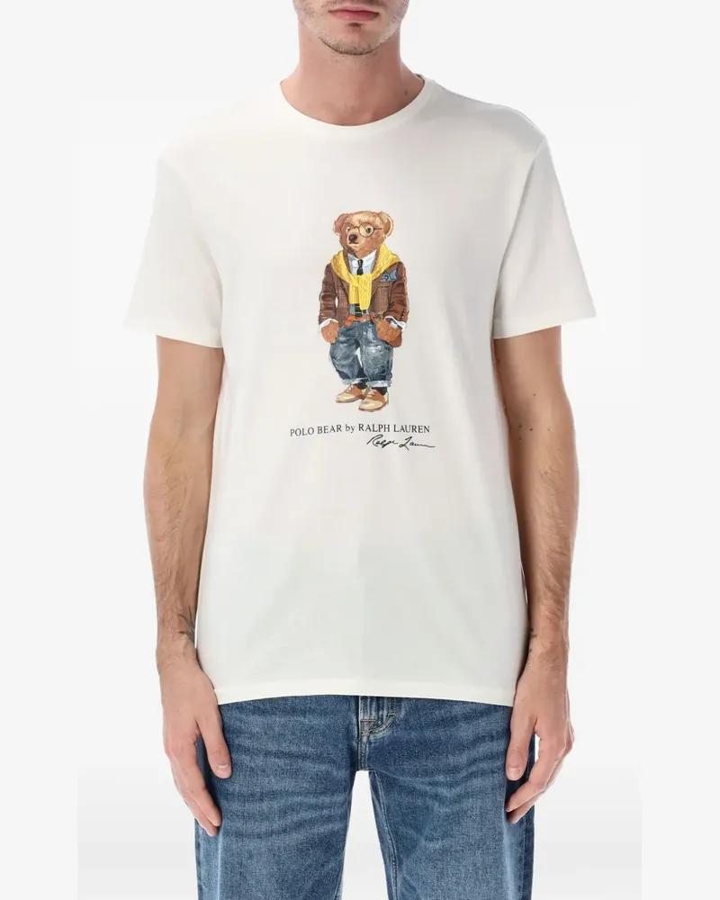 Ralph Lauren T-Shirt mit grafischem Print - Weiß Weiß