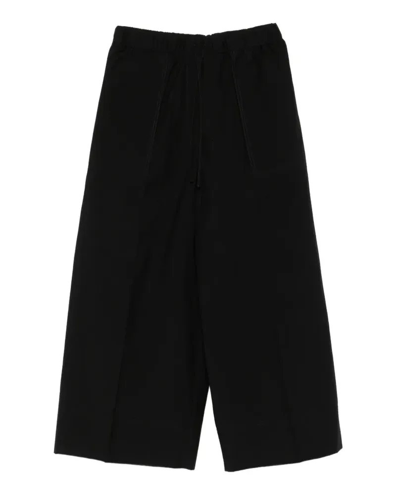 Totême drawstring patch-pocket trousers - Schwarz Schwarz