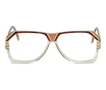 Oversized-Brille in Schildpattoptik - Nude
