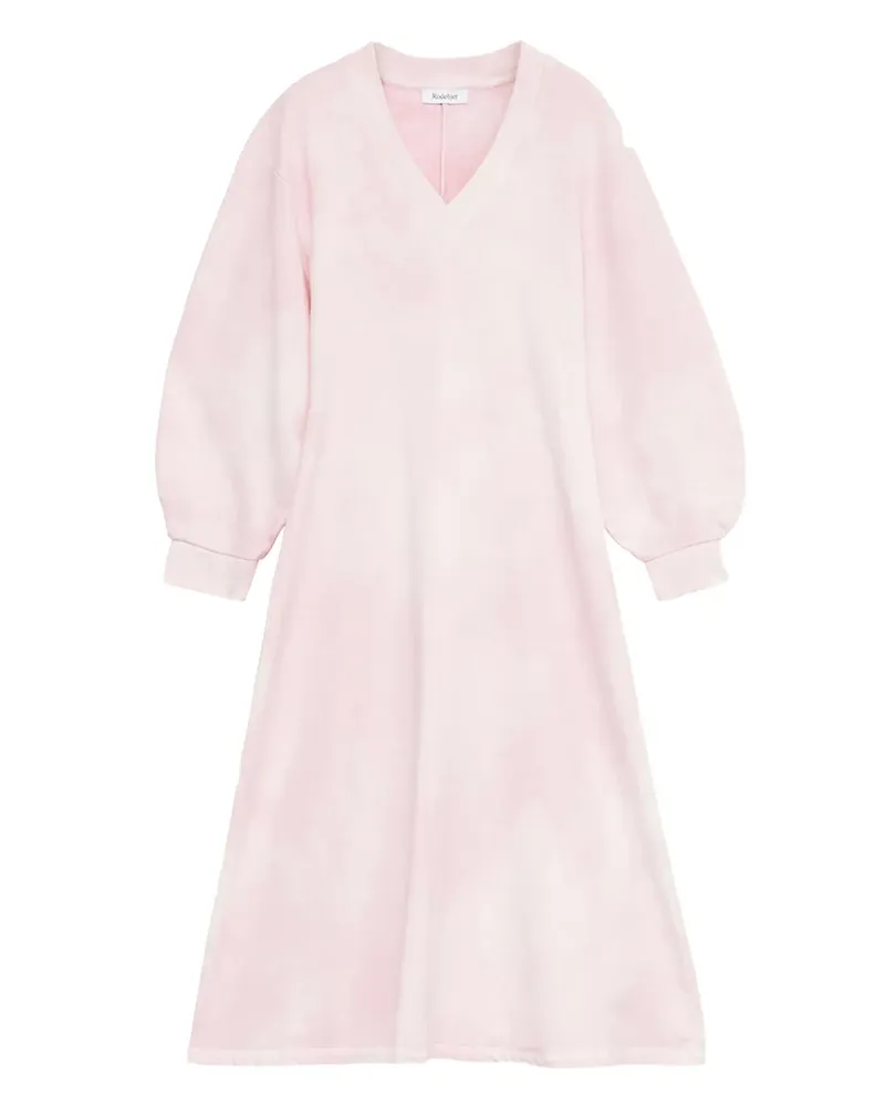 Rodebjer Gisele Batik-Midikleid mit V-Ausschnitt - Rosa Rosa