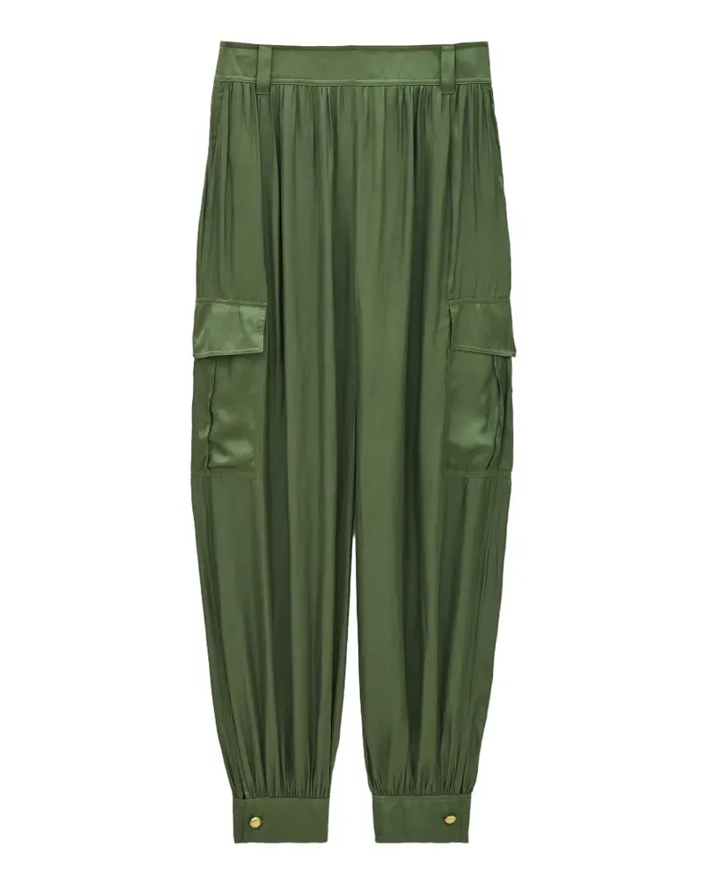 ba&sh Celia button-cuff cargo pants - Grün Grün