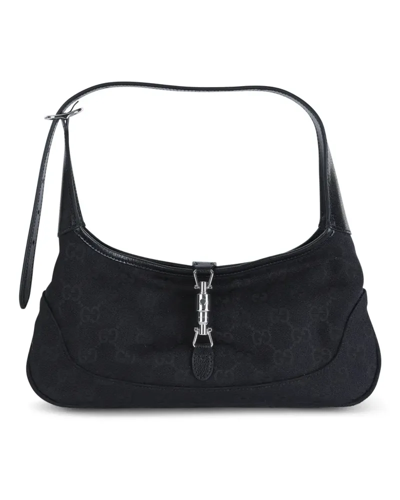 Gucci Mittelgroße Jackie Slim Schultertasche - Schwarz Schwarz