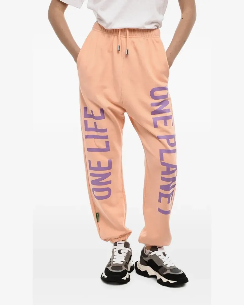 Dsquared2 logo-print drawstring-fastening track pants - Rosa Rosa