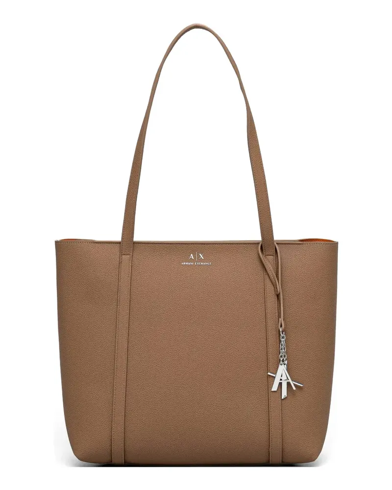 Armani Exchange Handtasche mit Anhängern - Braun Braun