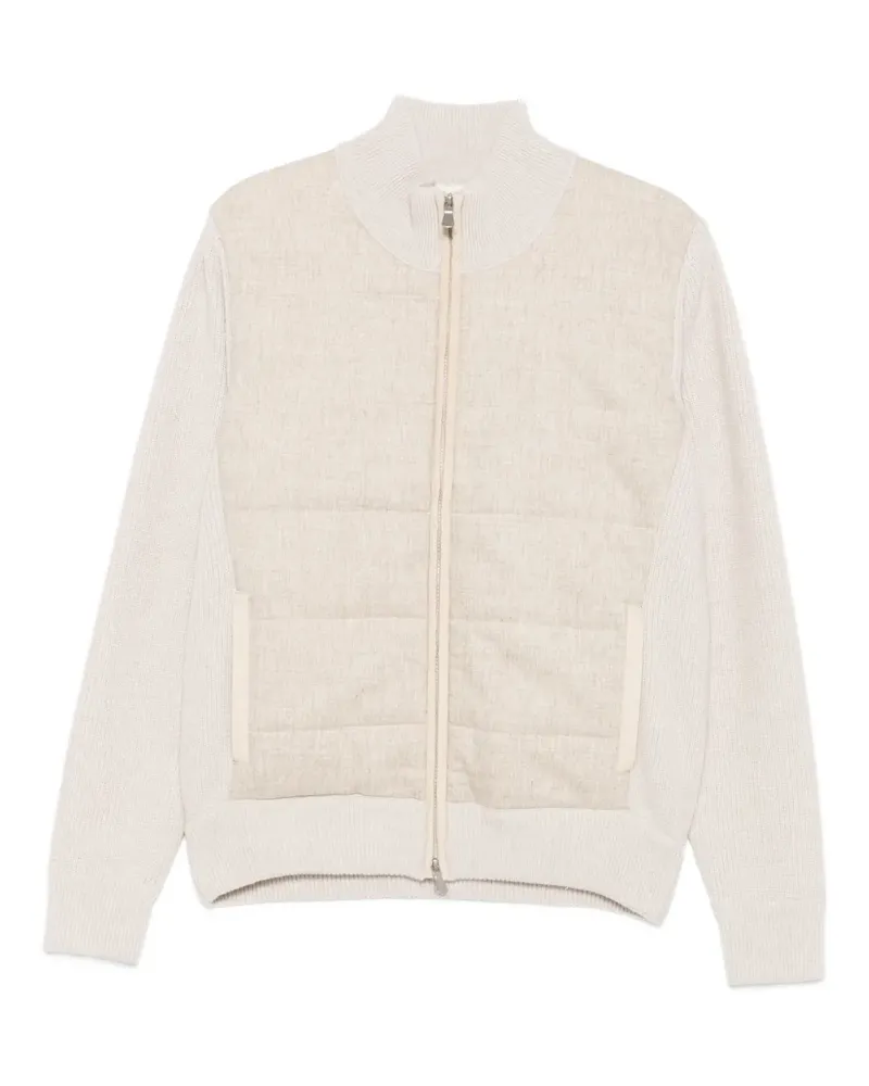La Fileria Gerippte Steppjacke - Nude Nude
