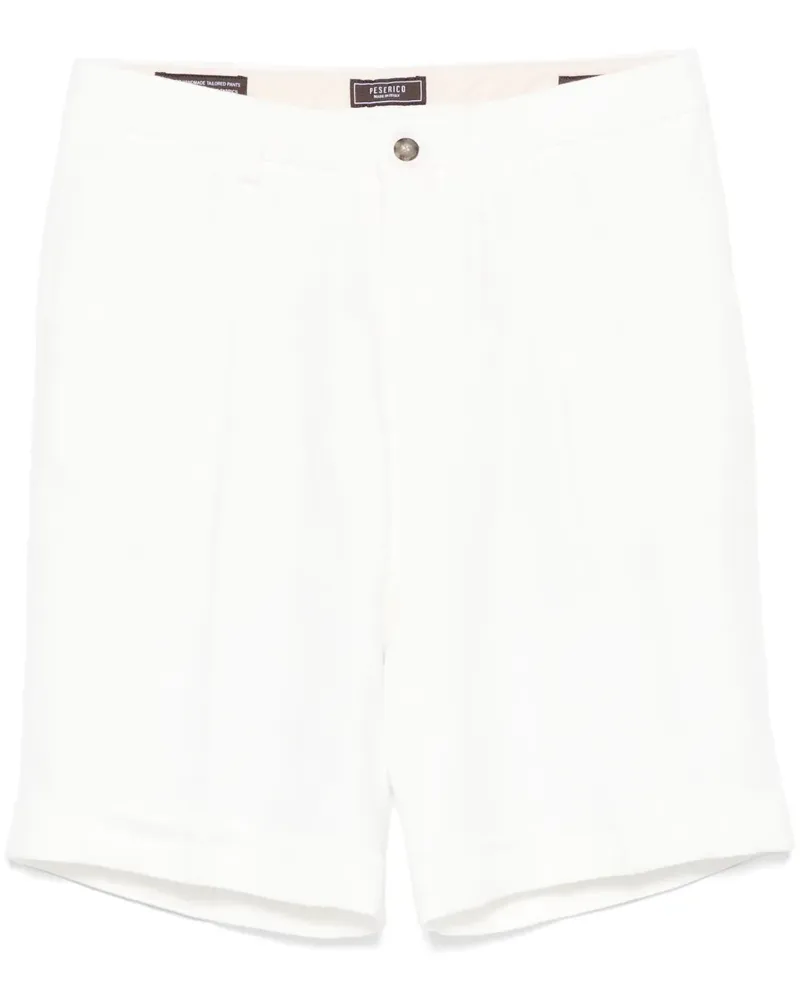 Peserico Bermudas aus Leinen - Weiß Weiß