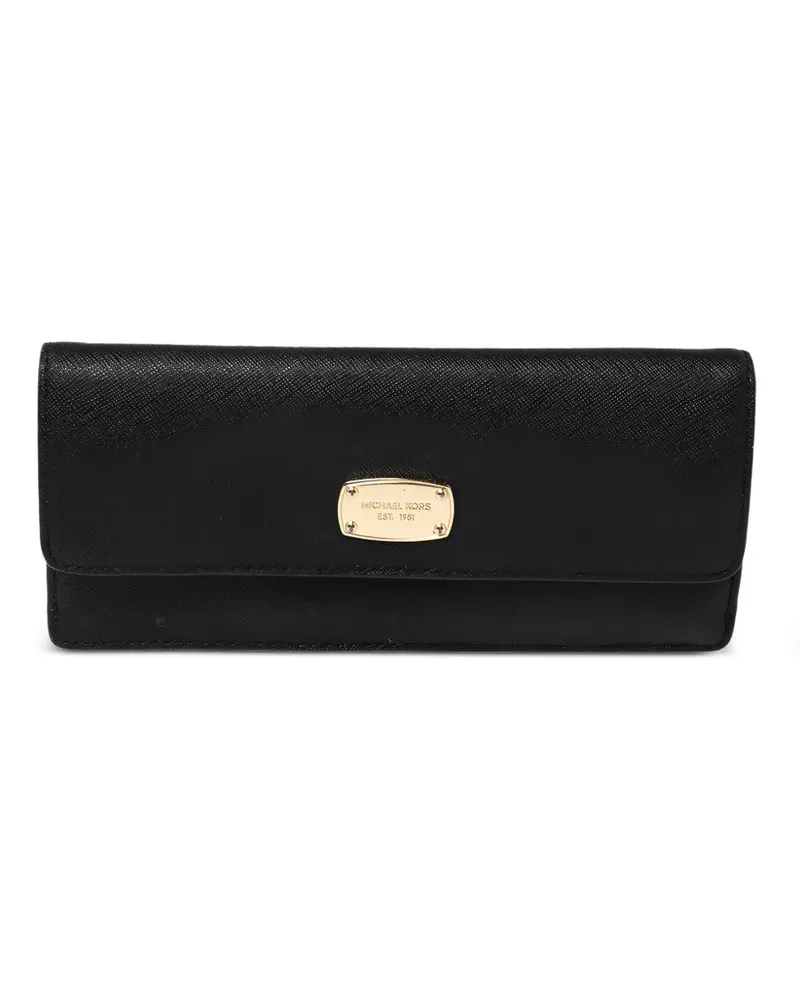 Michael Kors Pre-owned Portemonnaie mit Logo-Schild - Schwarz Schwarz