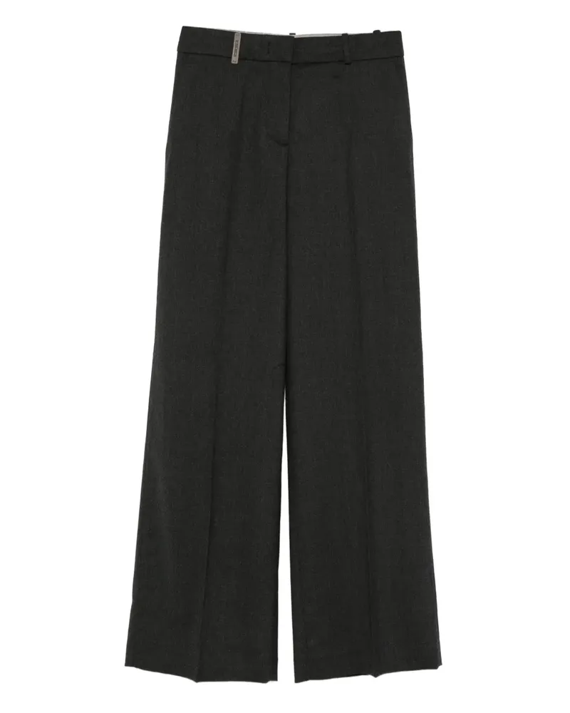 Peserico Plissierte Hose - Grau Grau