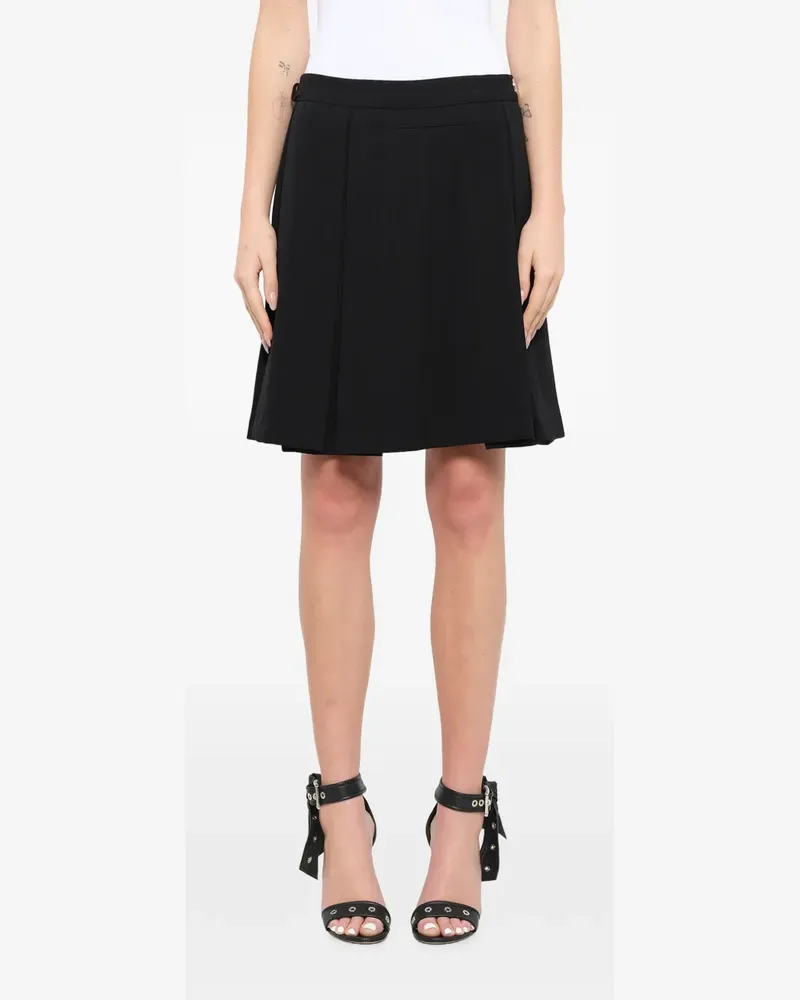 Givenchy Kilt Minirock mit Falten - Schwarz Schwarz