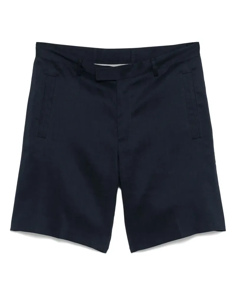 Corneliani Hoch sitzende Shorts - Blau Blau