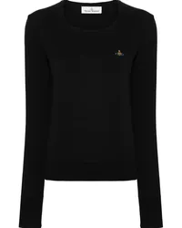 Vivienne Westwood Bea Pullover mit Orb-Motiv Schwarz