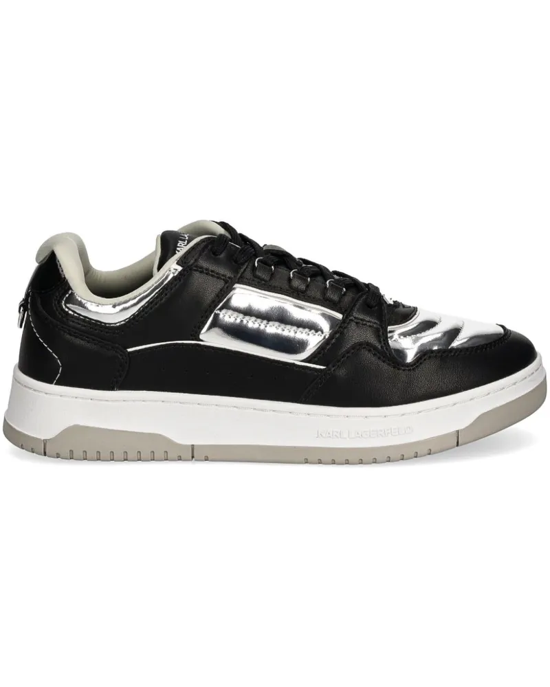 Karl Lagerfeld Krew Metallic-Sneakers - Schwarz Schwarz