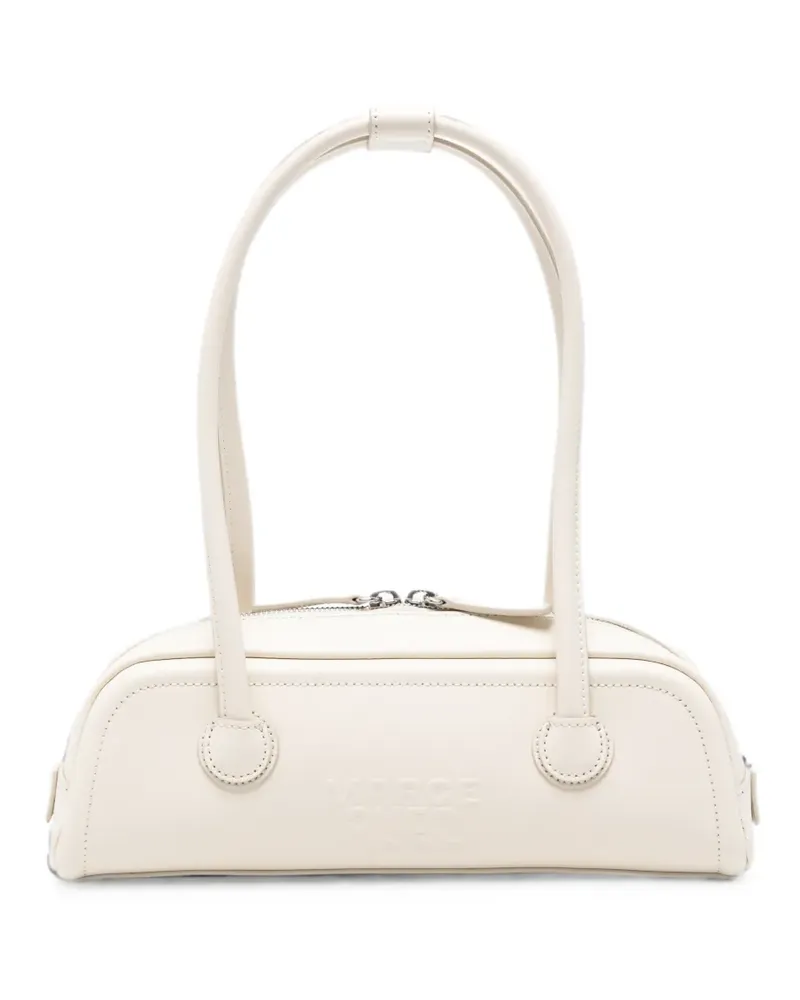 Marge Sherwood embossed-logo leather tote bag - Nude Nude