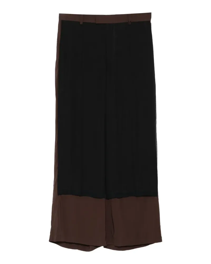 Undercover layered-panel trousers - Braun Braun