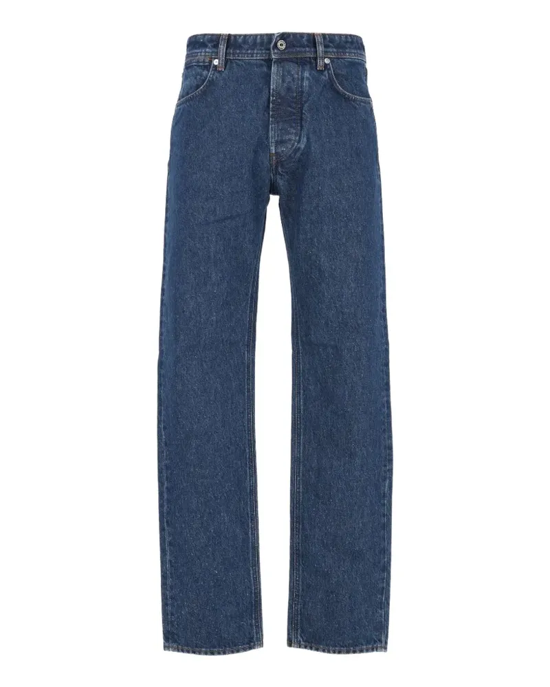 Stone Island J100005 indigo denim-medium grainy wash jeans - Blau Blau
