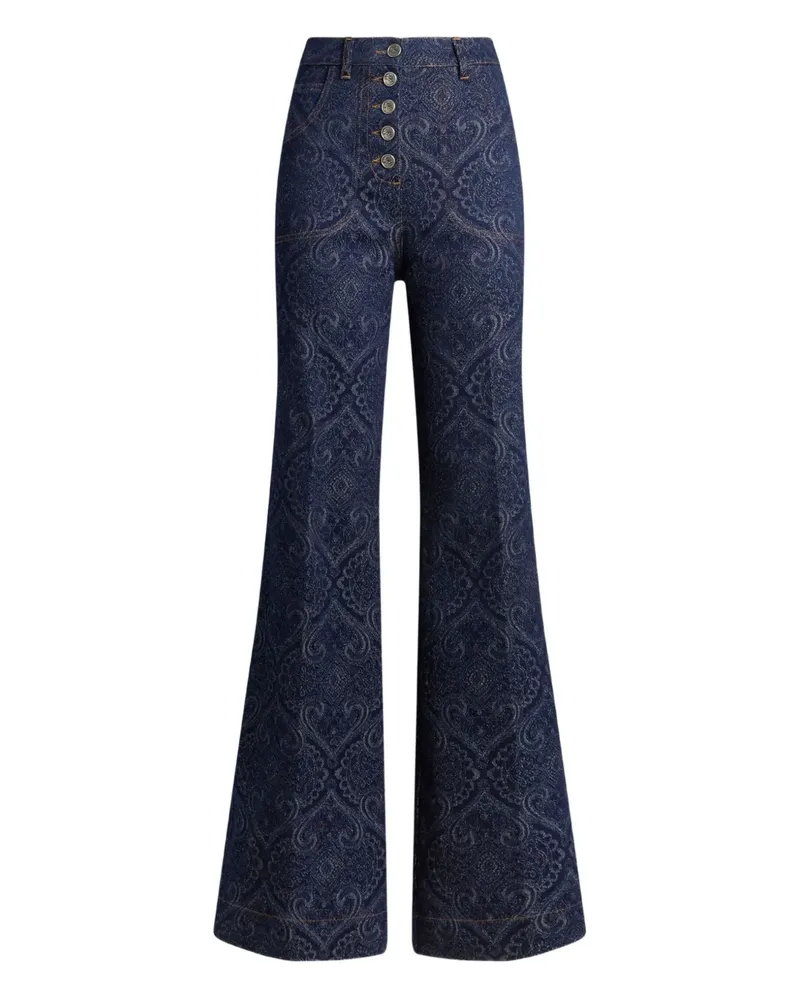 Etro Jeans aus Paisley-Jacquard - Blau Blau
