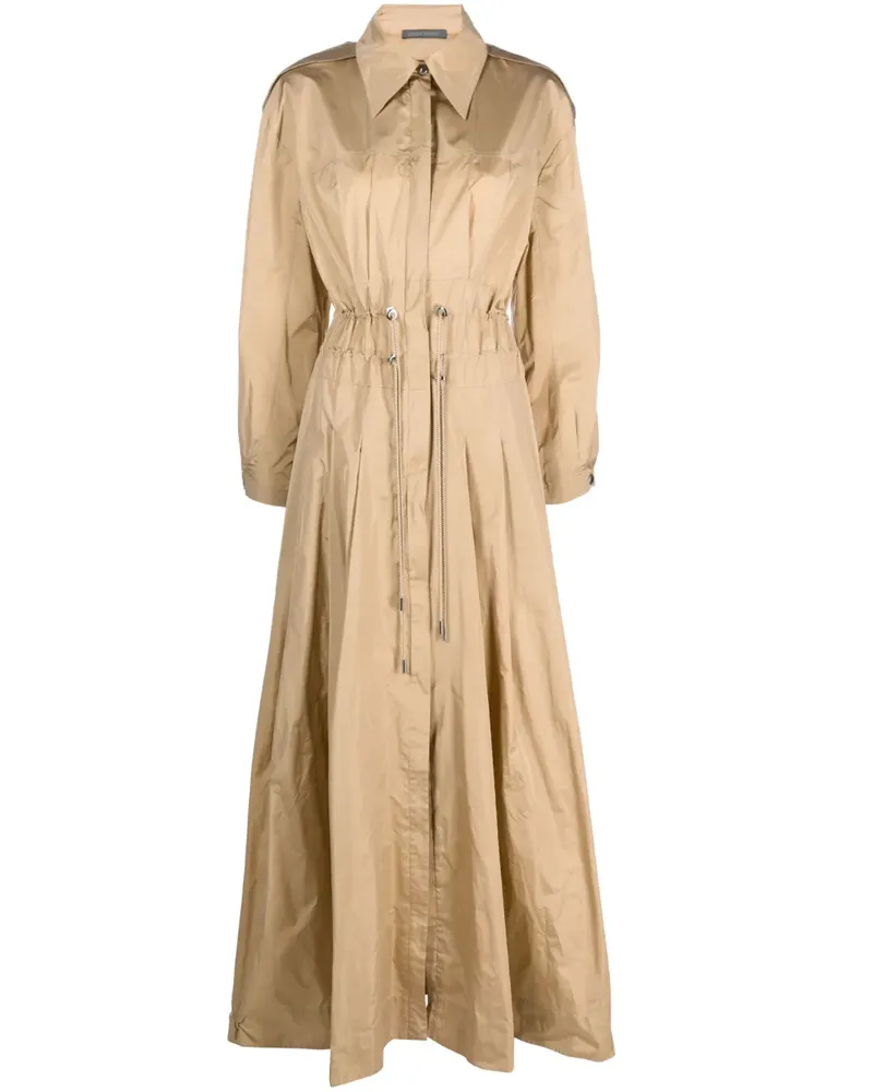 Alberta Ferretti Maxikleid mit Kordelzug - Nude Nude