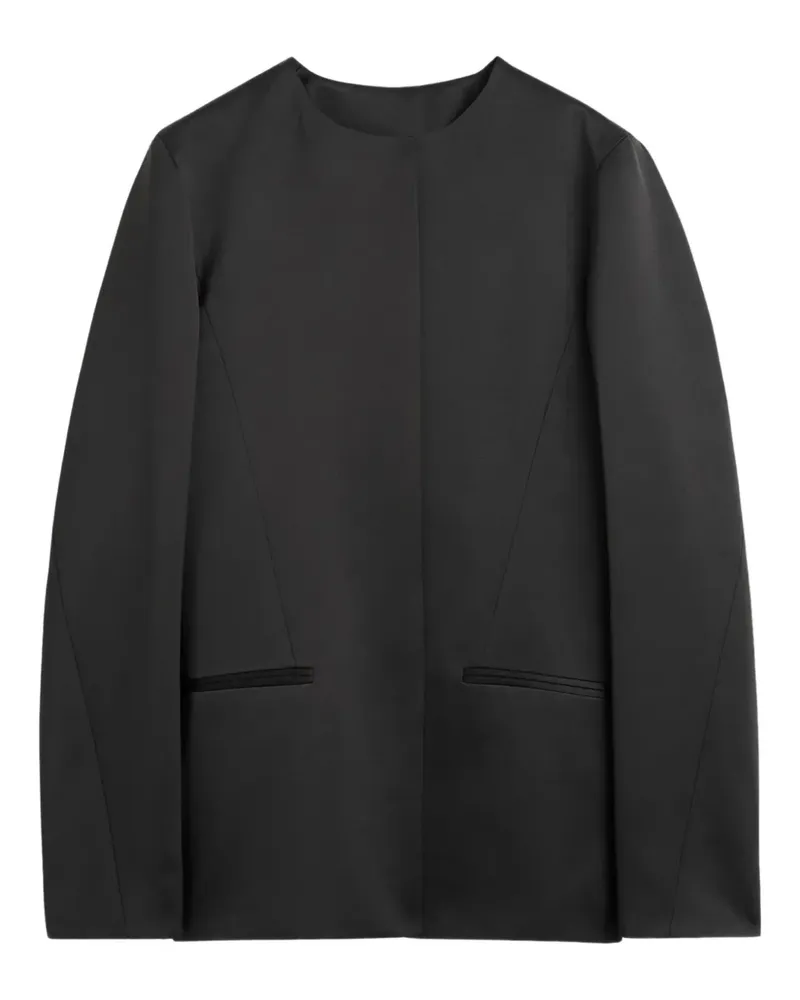 Totême Jacke mit rundem Ausschnitt - Schwarz Schwarz