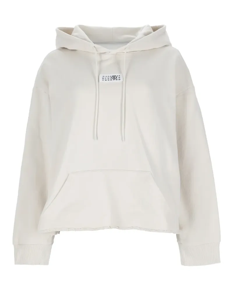 Maison Margiela Hoodie mit Logo-Patch - Nude Nude